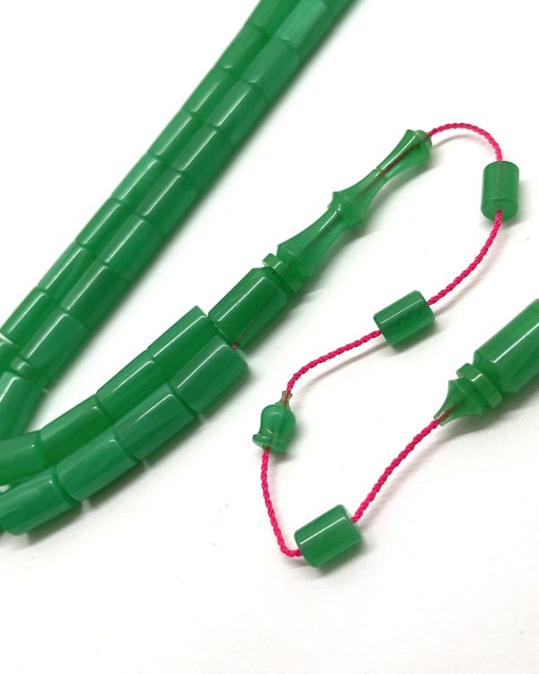 Ok Gibi Turkuaz Damarlı Katalin Tesbih