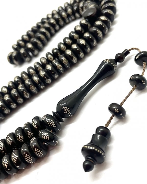 Gümüş Çakma  Özel tasarım 99Luk Kuka tesbih